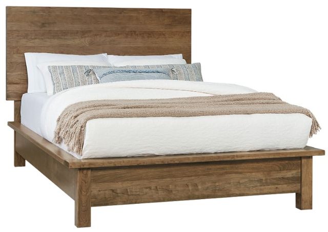 Artisan & Post by Vaughan-Bassett Crafted Cherry by Ben & Erin Napier Medium Cherry Queen Plank Panel Bed -0