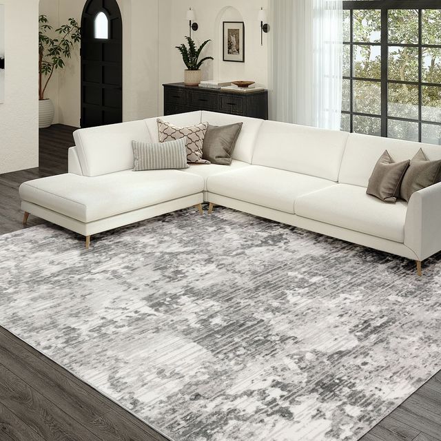 Dalyn™ Rug Company Rhodes Gray 5'x8' Style 1 Area Rug-4