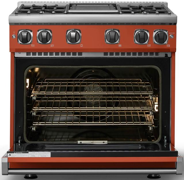 Viking® 7 Series 36" Spiced Cider Pro Style Natural Gas Range with Griddle-1