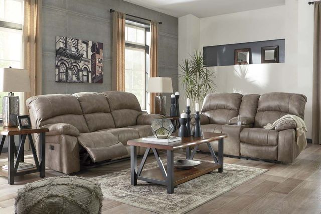 Signature Design by Ashley® Dunwell Power Reclining Sofa with Adjustable Headrest-4