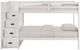 Elements International Sami White Youth Twin Over Twin Step Bunk Bed with Left Headboard-1