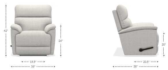 La-Z-Boy® Trouper Gray Leather Manual Rocking Recliner-1