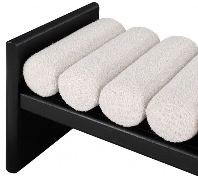 Meridian Furniture Waverly Cream/Black 52" Upholstered Bench-3
