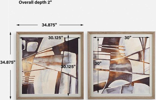 Uttermost® Elvira Errico 2-Piece Vetrina Framed Prints Set-3