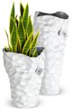 Le Present Honeycomb White 13" Vase-2