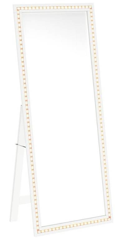 Coaster® Windrose White Standing Mirror with LED-3