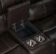 New Classic® Home Brookings Charcoal Power Reclining Console Loveseat with Power Headrest-4
