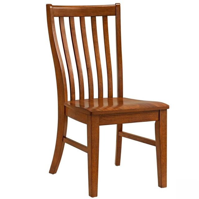 Elements International Gage Chestnut Dining Side Chair -0