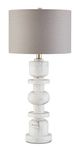 Currey & Company Sasha White/Gray Table Lamp-1