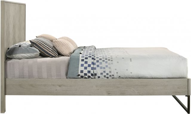 Meridian Furniture Weston Grey Stone King Panel Bed-2