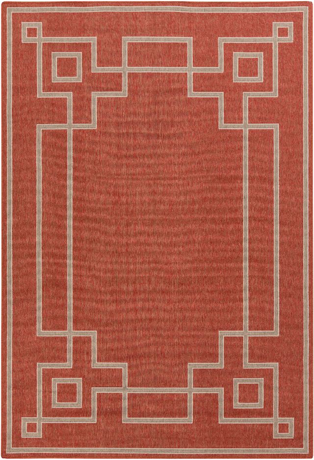 Surya Alfresco Brick Red 5'x8' Area Rug-0