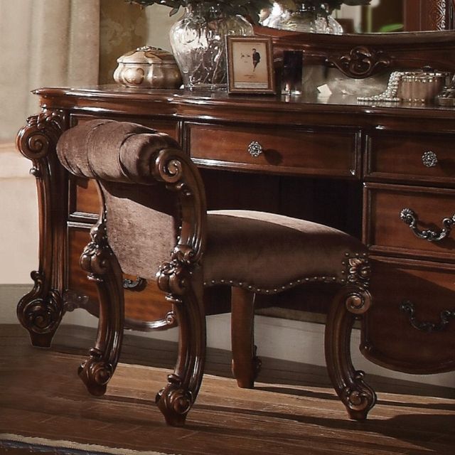 ACME Furniture Vendome Cherry Vanity Stool-1