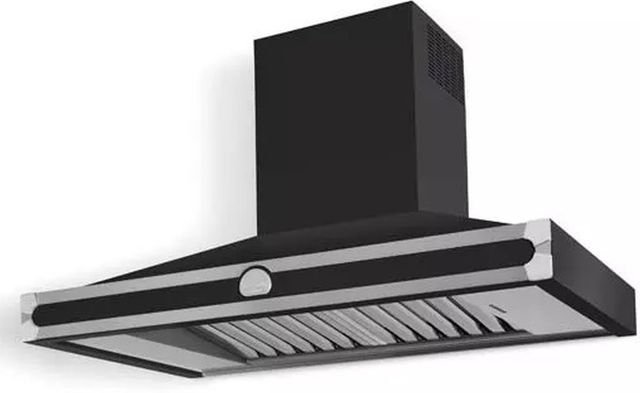 La Cornue CornuFé 110 43" Matte Black Wall Mounted Chimney Hood-1
