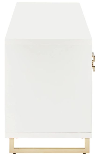 Michael Amini® Palm Gate Cloud White Media Cabinet-3