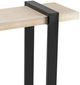 Crestview Collection Matthews Cream Console Table with Black Base-2