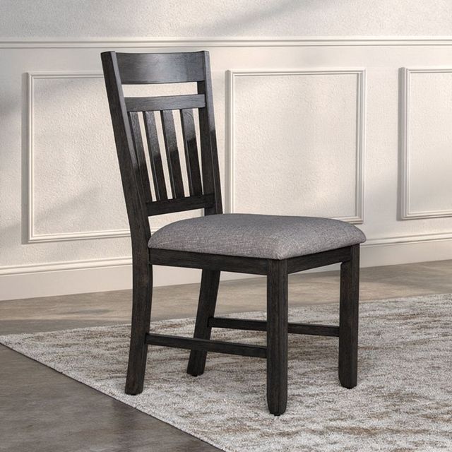 New Classic® Home Furnishings Harrisburg 2-Piece Charcoal Dining Chair Set-2