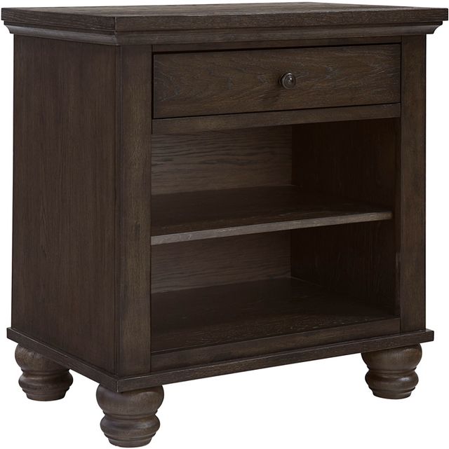 aspenhome® Cambridge Cracked Pepper 1-Drawer Nightstand-0