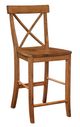 John Thomas Furniture® Dining Essentials Bourbon Oak X-Back Counter Stool-0