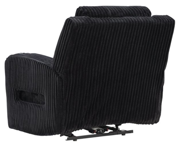 Signature Design by Ashley® Forest Lake Black Power Recliner with Adjustable Headrest-3