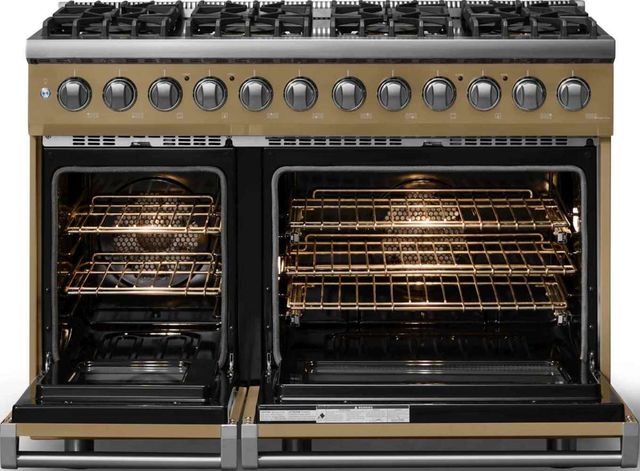 Viking® 5 Series 48" Golden Hour Pro Style Dual Fuel (NG) Range with Polished Chrome Trim-1