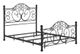Bernards Ellis Black King Scroll Metal Bed-0