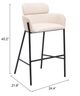 Zuo® Modern Bremor Beige Barstool-1