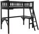 Powell® Porter Black Youth Twin Loft Bed-0