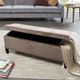 Olliix by Madison Park Taupe Shandra II Tufted Top Storage Bench-3