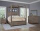 Artisan & Post by Vaughan-Bassett Dovetail Mystic Gray Queen Mirrored Panel Canopy Bed -3
