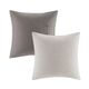 Olliix by Madison Park Signature Essence Gray Queen Cotton Jacquard Comforter Set-5