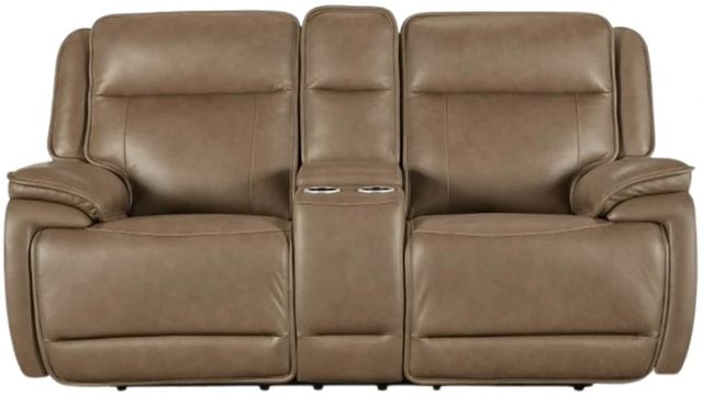 Signature Design by Ashley® Glencroft Sahara Power Reclining Loveseat with Console and Adjustable Headrest-2