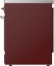Ilve® Majestic III 30" Burgundy Pro Style Induction Range with Triple Glass Door and Chrome Trim-3
