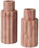 Currey & Company Penrose 2-Piece Pink Candle Holder Set-0