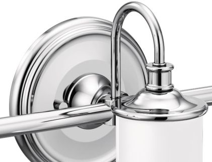 Moen® Belfield™ Chrome Three Globe Bath Light-1