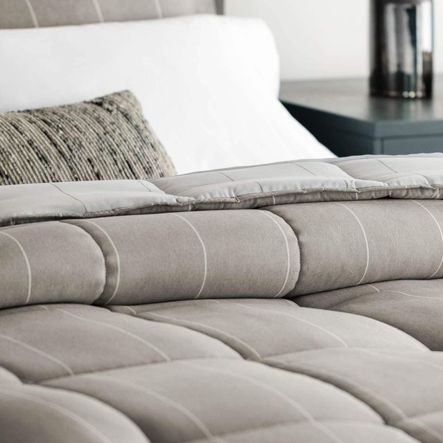 Malouf® Woven Chambray Birch King Comforter Set-4