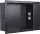 Chief® Proximity® Black In Wall Storage Box with 2 Receptacle Filter and Surge-0
