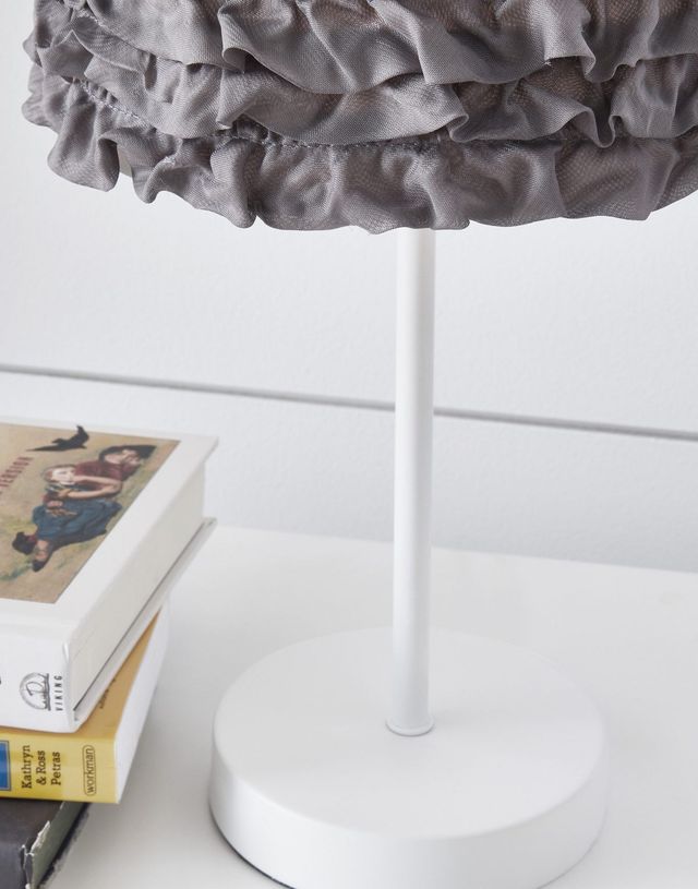 Signature Design by Ashley® Mirette Gray/White Metal Table Lamp-1
