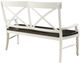 Emerald Home Mountain Retreat Antique White/Dark Mocha Dining Bench-2
