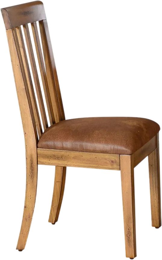 Sunny Designs™ Sedona Rustic Oak Slatback Dining Chair-3