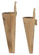 A & B Home 2-Piece Brown Grand Jardin Conical Wall Set-2