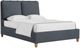 Vaughan-Bassett NordHaven Brown/Navy Tweed Queen Upholstered Panel Bed-0