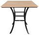 CabanaCoast® Customizable Skye Aluminum/Wooden 42" Outdoor Square Bar Table-1