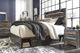 Signature Design by Ashley® Drystan Brown Queen Panel Bed with 2-Drawer Storage-4