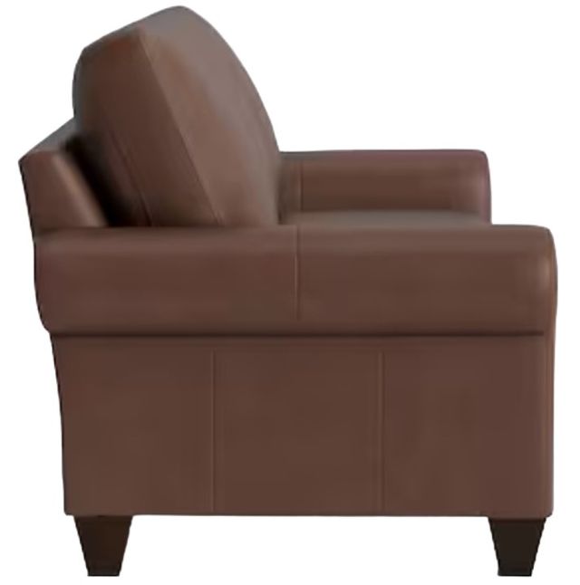 Bassett® Furniture Customizable Benchmade Premier Leather Large Roll Arm Sofa-2