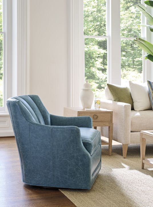Lexington Home Sunday Morning Fenway Upholstered Swivel Chair-1