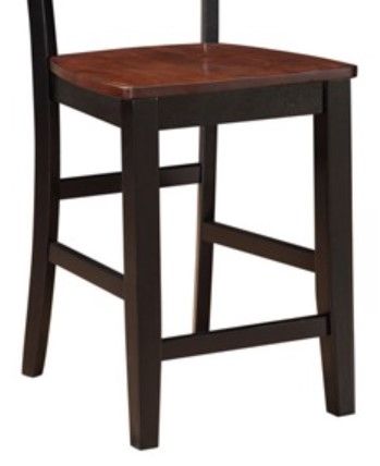 American Wholesale Furniture Black/Cherry Pub Chair-1