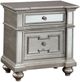 Furniture of America® Salamanca Silver Nightstand-0