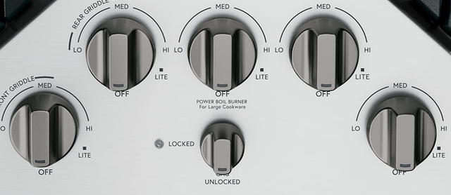 Café™ Brushed Black Gas Cooktop Knob Kit-1