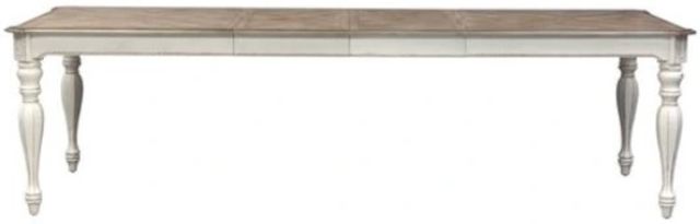 Liberty Furniture Magnolia Manor 7-Piece Antique White/Ivory/Weathered Bark Rectangular Dining Set-3