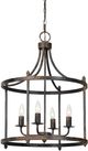 Forty West Arlington Black 4-Light Chandelier-0